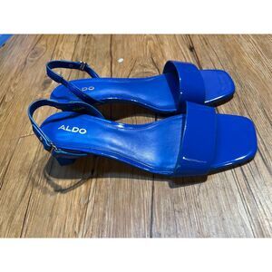 Aldo  blue 2 in platform sandals  US size 9.5